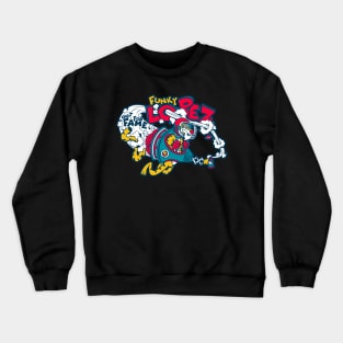 Funky lopez tiger out for fame graffiti Crewneck Sweatshirt